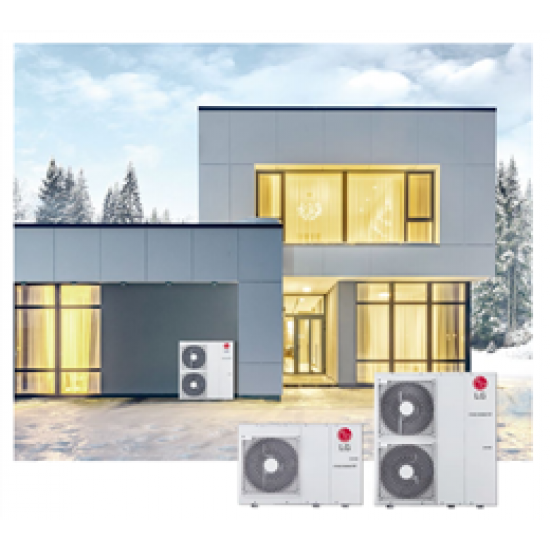LG Therma V R32 1Φ Αντλία Θερμότητας 16kW Μονοφασική 65°C Monoblock
